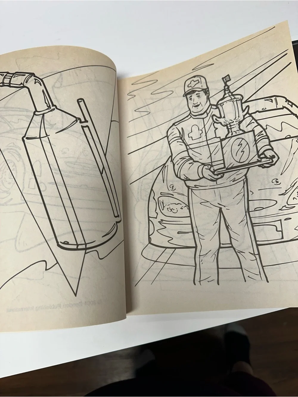 Rusty Wallace Nascar Jumbo Coloring and Activity Book from 2003
